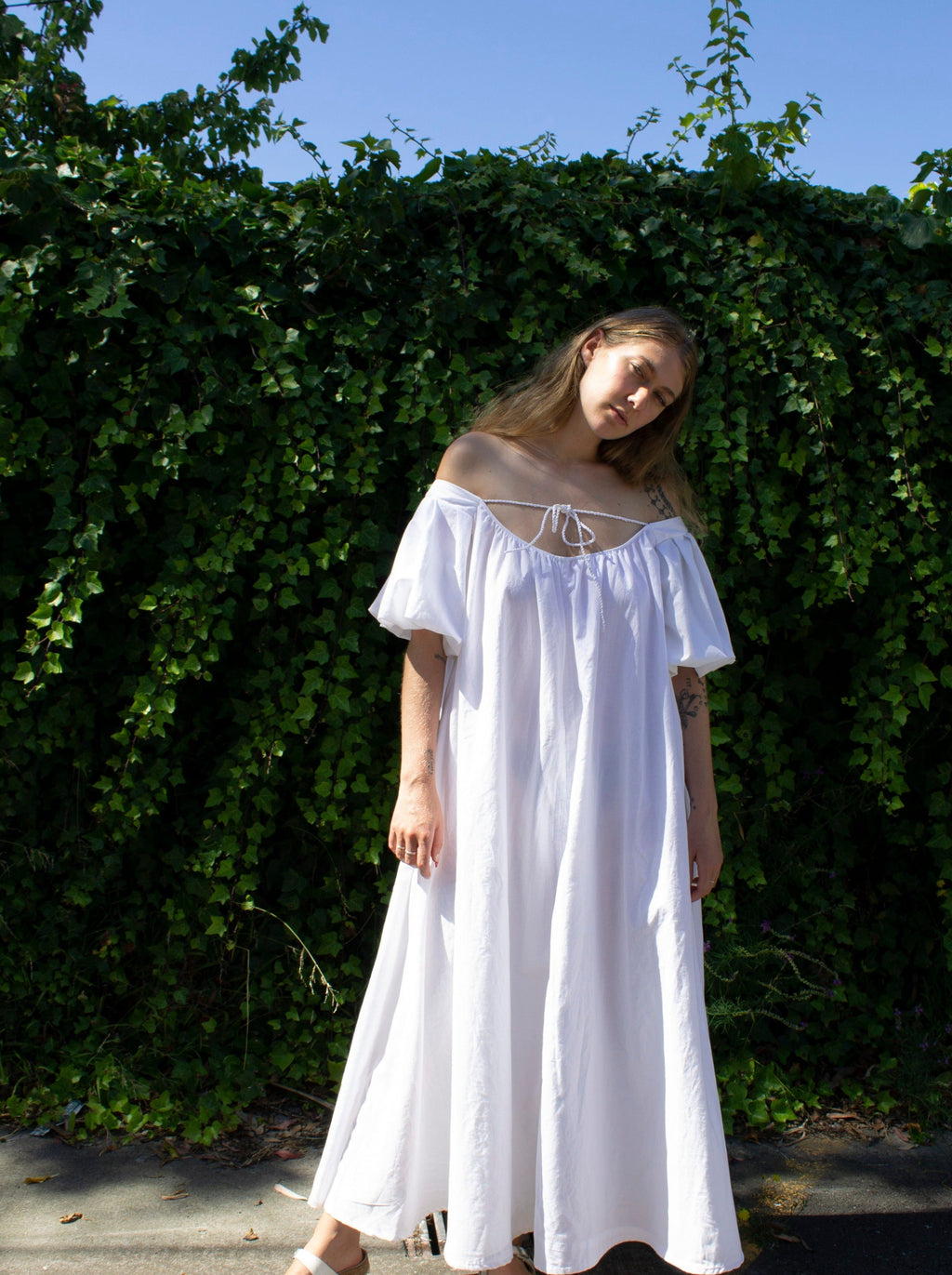 Bath Dress - Ivory White